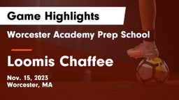 Worcester Academy Prep School vs Loomis Chaffee Game Highlights - Nov. 15, 2023