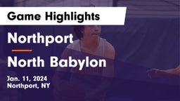 Northport  vs North Babylon  Game Highlights - Jan. 11, 2024