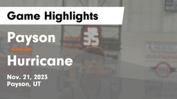 Payson  vs Hurricane  Game Highlights - Nov. 21, 2023
