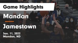 Mandan  vs Jamestown  Game Highlights - Jan. 11, 2022
