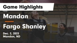 Mandan  vs Fargo Shanley  Game Highlights - Dec. 2, 2023