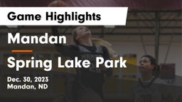 Mandan  vs Spring Lake Park  Game Highlights - Dec. 30, 2023