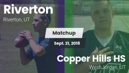 Matchup: Riverton  vs. Copper Hills HS 2018