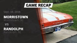 Recap: Morristown  vs. Randolph  2016