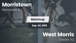 Matchup: Morristown High vs. West Morris  2016