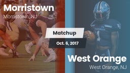Matchup: Morristown High vs. West Orange  2017