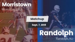Matchup: Morristown High vs. Randolph  2018