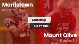 Matchup: Morristown High vs. Mount Olive  2018