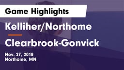 Kelliher/Northome  vs Clearbrook-Gonvick Game Highlights - Nov. 27, 2018