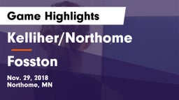 Kelliher/Northome  vs Fosston  Game Highlights - Nov. 29, 2018