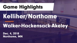 Kelliher/Northome  vs Walker-Hackensack-Akeley  Game Highlights - Dec. 4, 2018