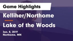 Kelliher/Northome  vs Lake of the Woods Game Highlights - Jan. 8, 2019