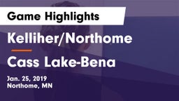 Kelliher/Northome  vs Cass Lake-Bena  Game Highlights - Jan. 25, 2019