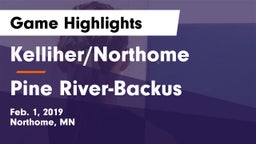 Kelliher/Northome  vs Pine River-Backus  Game Highlights - Feb. 1, 2019
