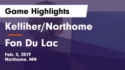 Kelliher/Northome  vs Fon Du Lac Game Highlights - Feb. 5, 2019