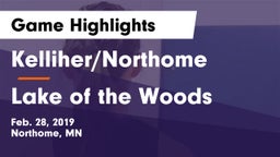 Kelliher/Northome  vs Lake of the Woods Game Highlights - Feb. 28, 2019