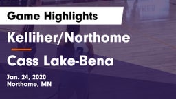 Kelliher/Northome  vs Cass Lake-Bena  Game Highlights - Jan. 24, 2020