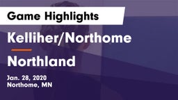 Kelliher/Northome  vs Northland Game Highlights - Jan. 28, 2020