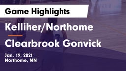 Kelliher/Northome  vs Clearbrook Gonvick  Game Highlights - Jan. 19, 2021