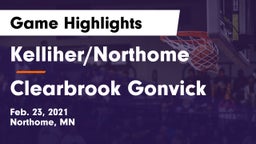 Kelliher/Northome  vs Clearbrook Gonvick  Game Highlights - Feb. 23, 2021