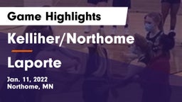Kelliher/Northome  vs Laporte Game Highlights - Jan. 11, 2022