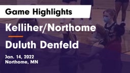 Kelliher/Northome  vs Duluth Denfeld Game Highlights - Jan. 14, 2022