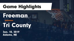 Freeman  vs Tri County  Game Highlights - Jan. 10, 2019