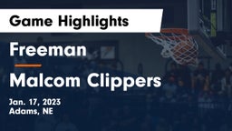 Freeman  vs Malcom Clippers Game Highlights - Jan. 17, 2023