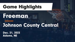 Freeman  vs Johnson County Central  Game Highlights - Dec. 21, 2023