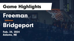 Freeman  vs Bridgeport  Game Highlights - Feb. 24, 2024