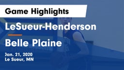 LeSueur-Henderson  vs Belle Plaine  Game Highlights - Jan. 21, 2020