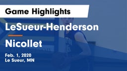 LeSueur-Henderson  vs Nicollet  Game Highlights - Feb. 1, 2020