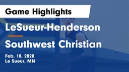 LeSueur-Henderson  vs Southwest Christian  Game Highlights - Feb. 18, 2020