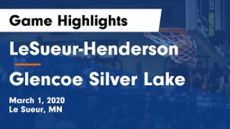 LeSueur-Henderson  vs Glencoe Silver Lake  Game Highlights - March 1, 2020