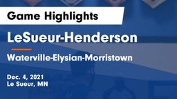 LeSueur-Henderson  vs Waterville-Elysian-Morristown  Game Highlights - Dec. 4, 2021