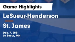 LeSueur-Henderson  vs St. James  Game Highlights - Dec. 7, 2021