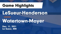 LeSueur-Henderson  vs Watertown-Mayer  Game Highlights - Dec. 11, 2021