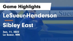 LeSueur-Henderson  vs Sibley East  Game Highlights - Jan. 11, 2022