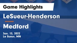 LeSueur-Henderson  vs Medford  Game Highlights - Jan. 13, 2022