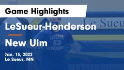 LeSueur-Henderson  vs New Ulm  Game Highlights - Jan. 15, 2022