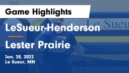 LeSueur-Henderson  vs Lester Prairie  Game Highlights - Jan. 28, 2022