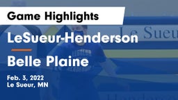 LeSueur-Henderson  vs Belle Plaine  Game Highlights - Feb. 3, 2022