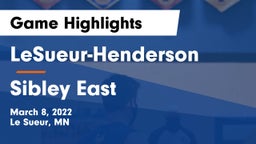 LeSueur-Henderson  vs Sibley East  Game Highlights - March 8, 2022