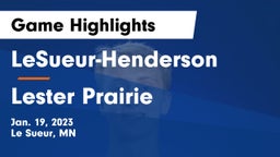 LeSueur-Henderson  vs Lester Prairie  Game Highlights - Jan. 19, 2023