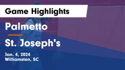 Palmetto  vs St. Joseph's Game Highlights - Jan. 4, 2024
