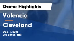 Valencia  vs Cleveland  Game Highlights - Dec. 1, 2023