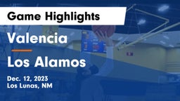 Valencia  vs Los Alamos  Game Highlights - Dec. 12, 2023