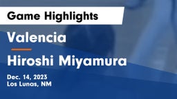 Valencia  vs Hiroshi Miyamura  Game Highlights - Dec. 14, 2023