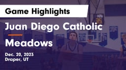 Juan Diego Catholic  vs Meadows  Game Highlights - Dec. 20, 2023