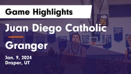 Juan Diego Catholic  vs Granger  Game Highlights - Jan. 9, 2024